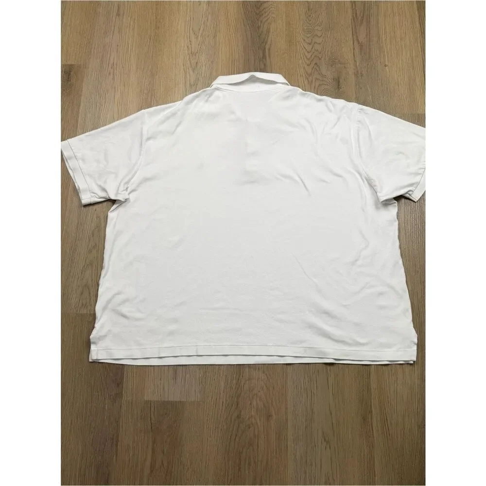 Ralph Lauren Shirt Men's Size 2XB White Short-Sleeve Polo Golf